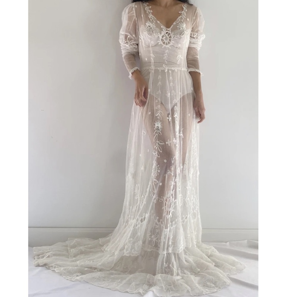 Antique lace dress